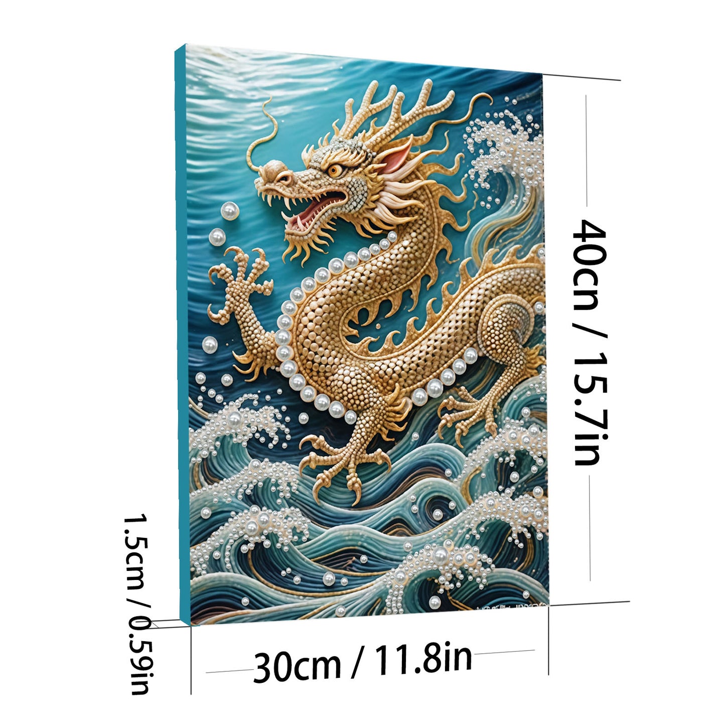 Dragon - DIY Pearl Gem Art Diamond Painting Kits With Framefor Home Decor -30x40cm
