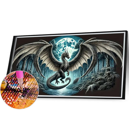 Dinosaur - Full Round Drill Diamond Painting 55*35CM