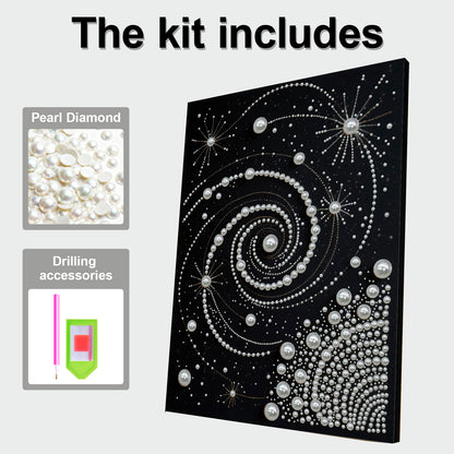 Starry Sky - DIY Pearl Gem Art Diamond Painting Kits With Framefor Home Decor -30x40cm