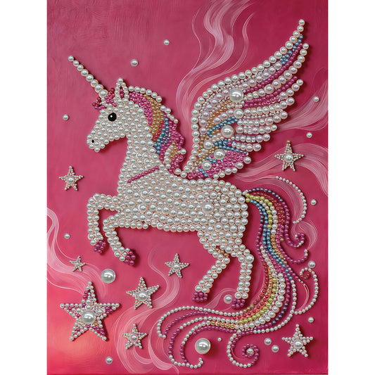 Unicorn - DIY Pearl Gem Art Diamond Painting Kits With Framefor Home Decor -30x40cm