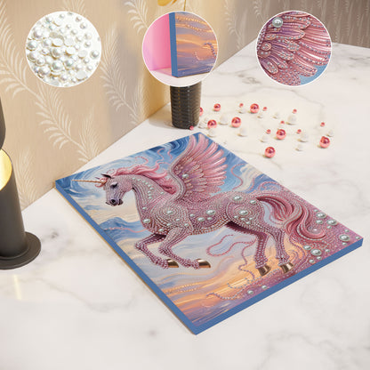Unicorn - DIY Pearl Gem Art Diamond Painting Kits With Framefor Home Decor -30x40cm