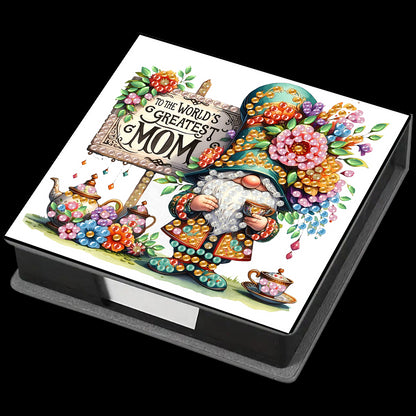 Goblin PU DIY 5D Diamond Painting Note Box (160 Blank Notepads) for Office Home