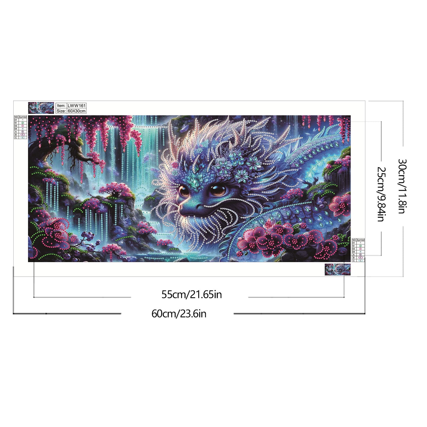 Dream Dragon - Special Shaped Drill Diamond Painting 60*30CM