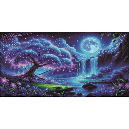 Dream Lake Landscape - Special Shaped Drill Diamond Painting 60*30CM
