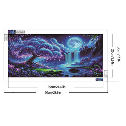 Dream Lake Landscape - Special Shaped Drill Diamond Painting 60*30CM