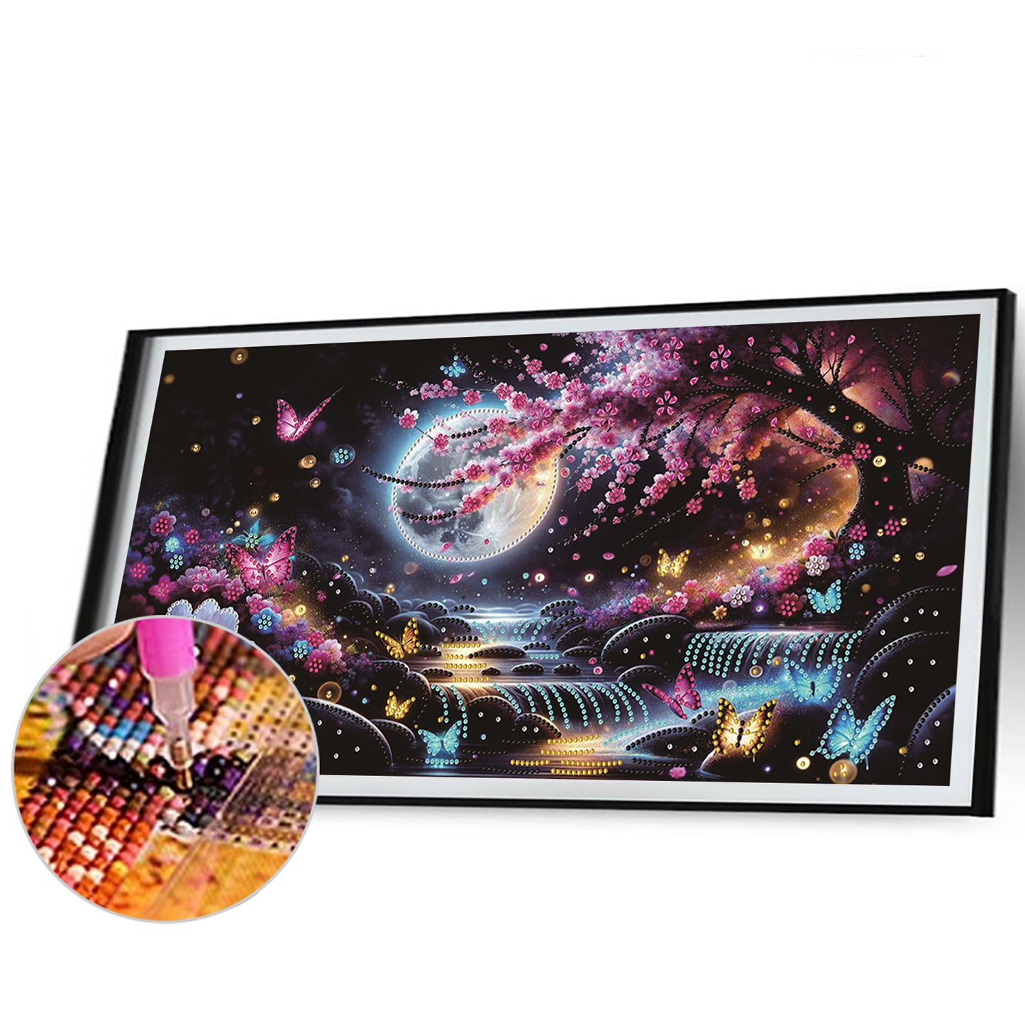 Dream Lake Landscape - Special Shaped Drill Diamond Painting 60*30CM