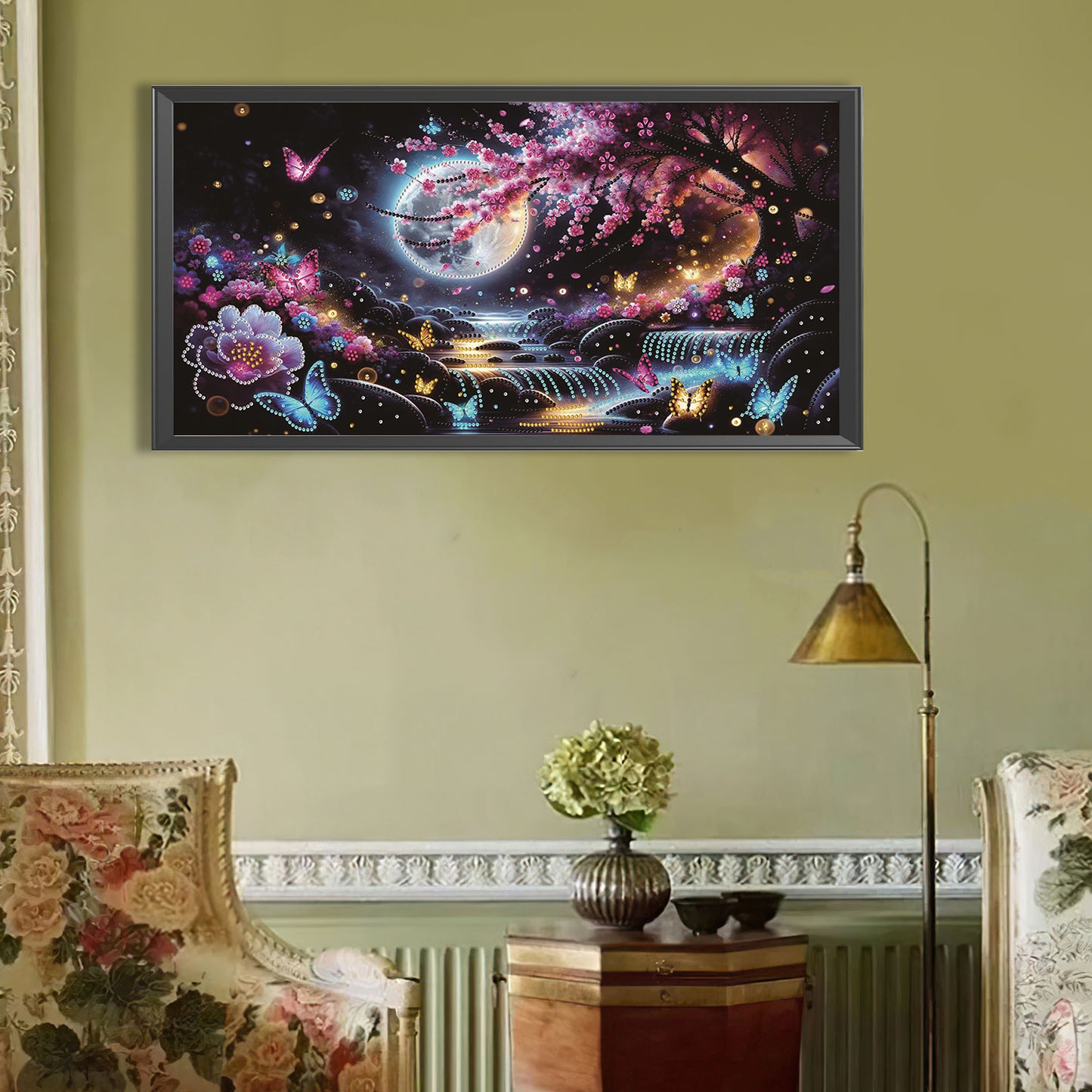 Dream Lake Landscape - Special Shaped Drill Diamond Painting 60*30CM