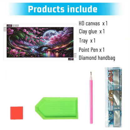 Dream Lake Landscape - Special Shaped Drill Diamond Painting 60*30CM