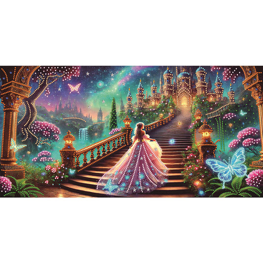 Dream Castle - Special Shaped Drill Diamond Painting 60*30CM