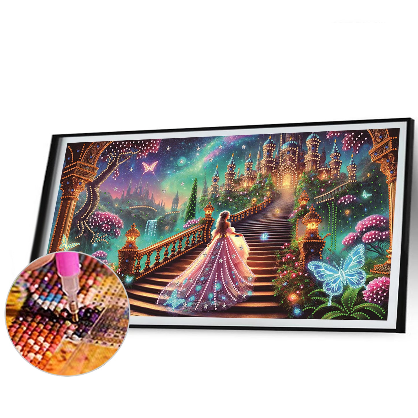 Dream Castle - Special Shaped Drill Diamond Painting 60*30CM