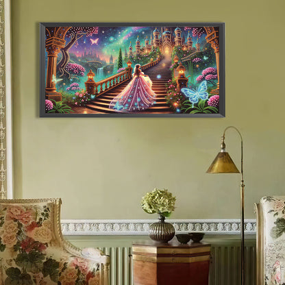 Dream Castle - Special Shaped Drill Diamond Painting 60*30CM