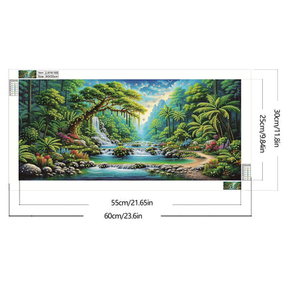 Dream Lake Landscape - Special Shaped Drill Diamond Painting 60*30CM