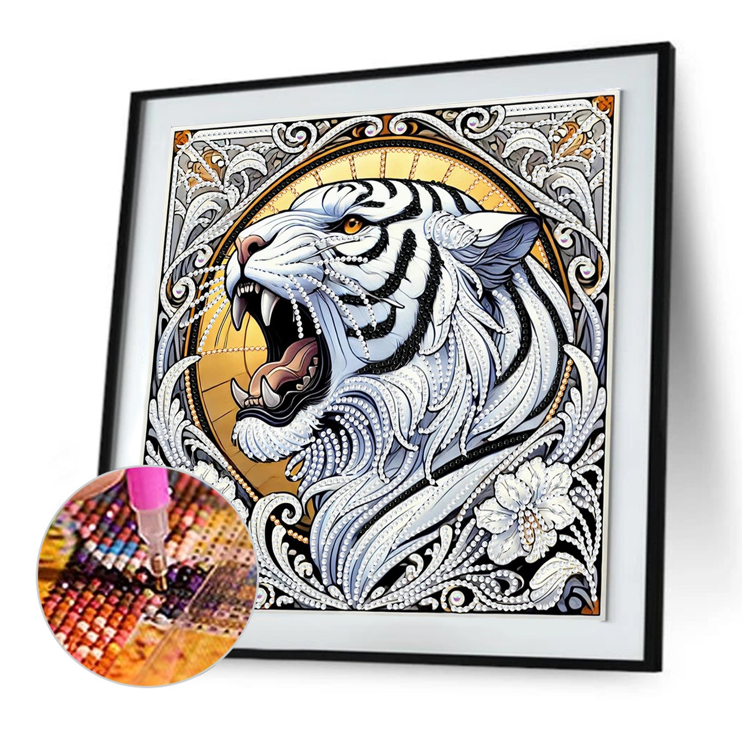 Tiger - Special Shaped Drill Diamond Painting 30*30CM