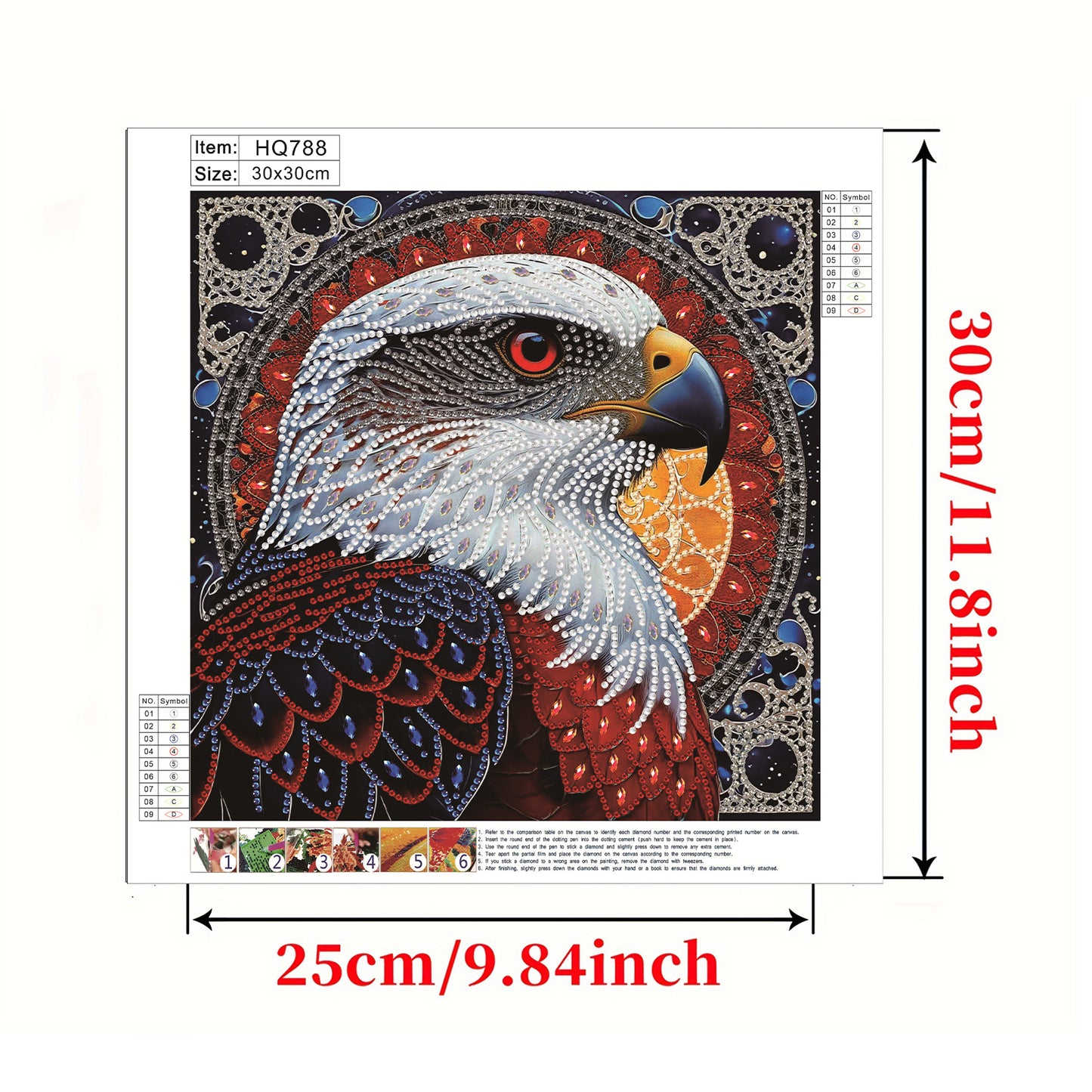 Eagle - Special Shaped Drill Diamond Painting 30*30CM