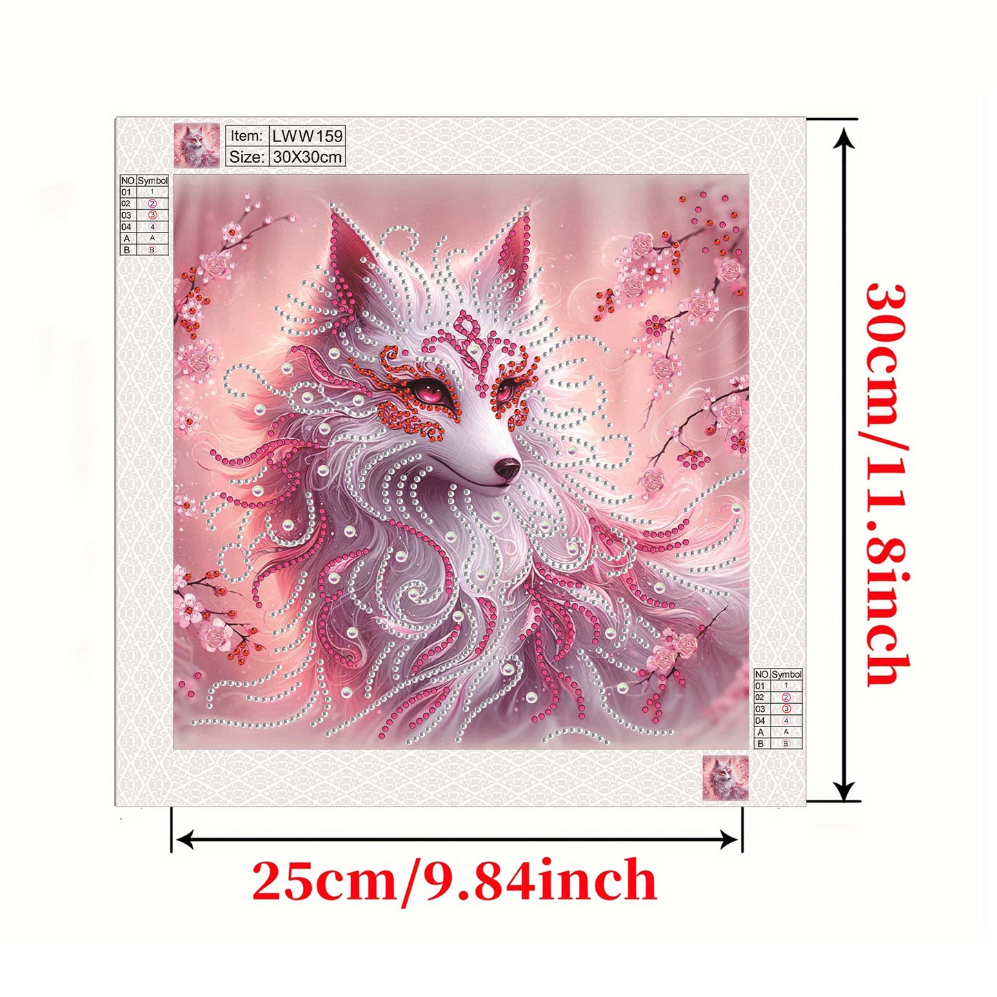 Fox - Special Shaped Drill Diamond Painting 30*30CM