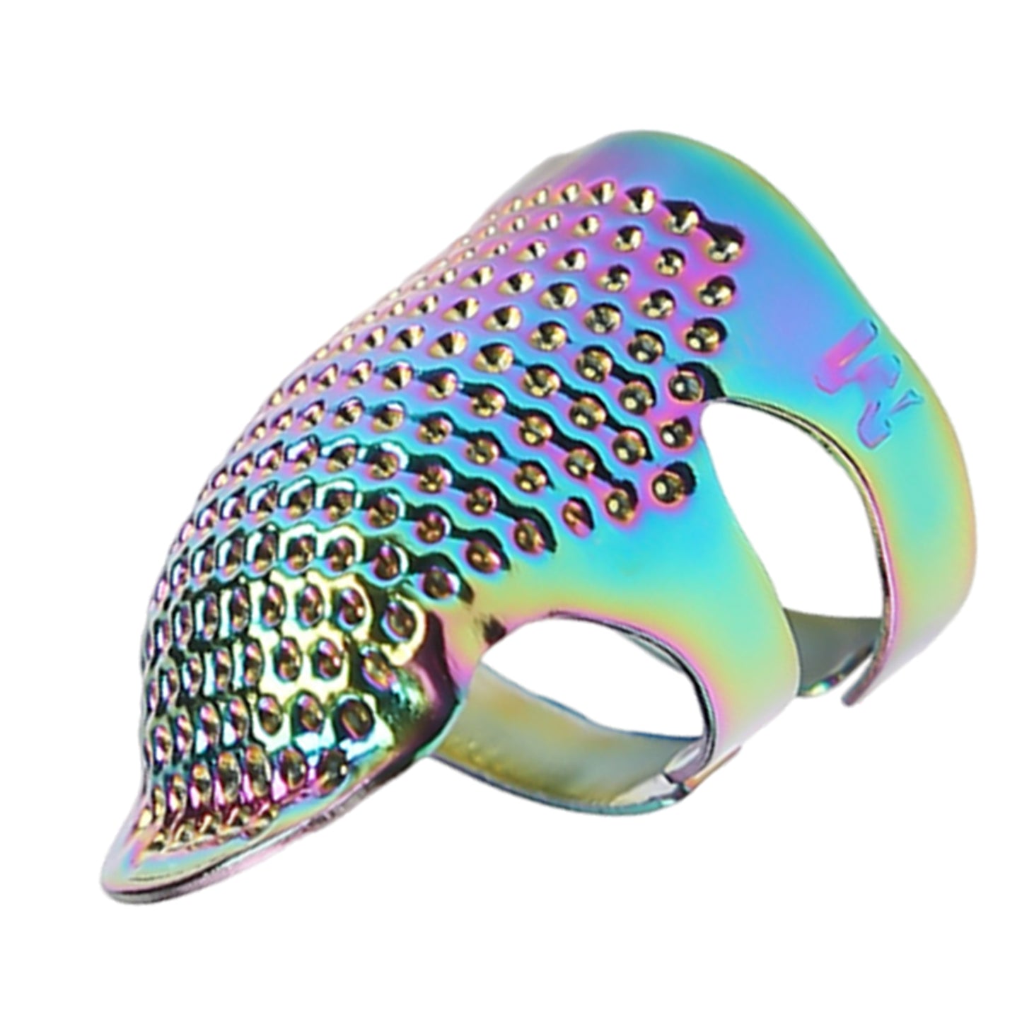 5Pcs Cross-Stitch Tools Retro Adjustable Thimble Sewing Ring (Vibrant Colors M)