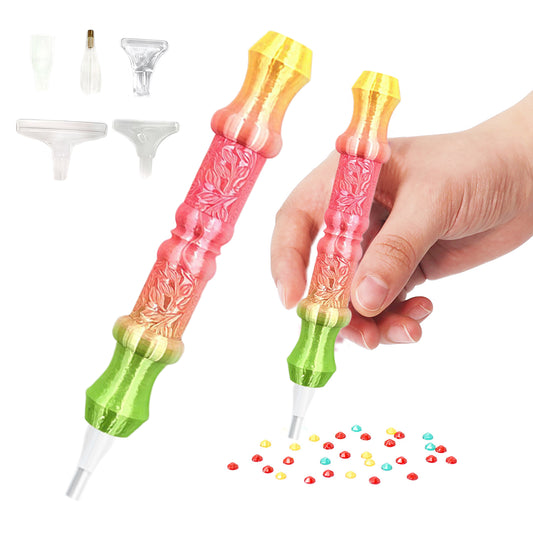 Colored Diamonds Painting Pen with Tip DIY Gradient Dotting Brush Set (Style A)