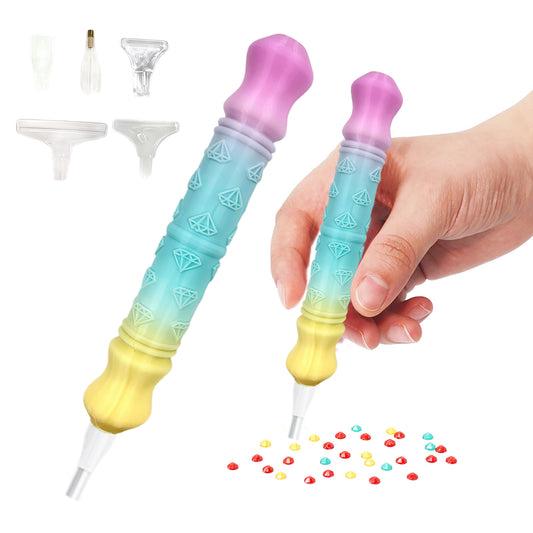 Colored Diamonds Painting Pen with Tip DIY Gradient Dotting Brush Set (Style B)