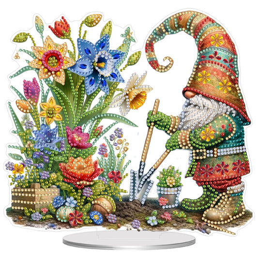 2D Flat Flowers Goblins DIY Acrylic Diamond Painting Ornaments Kit Home Decor