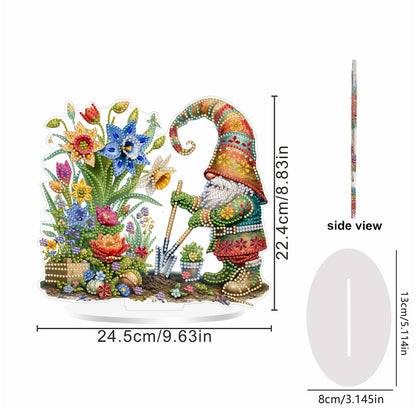 2D Flat Flowers Goblins DIY Acrylic Diamond Painting Ornaments Kit Home Decor