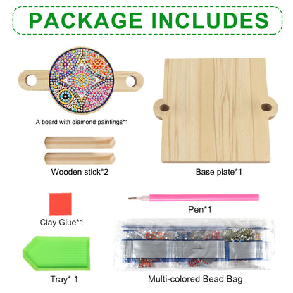 Datura DIY Wooden Diamond Art Paper Towel Holder Unique Gift for Friends Family