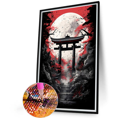 Moonlit Scene - Full Round Drill Diamond Painting 40*60CM