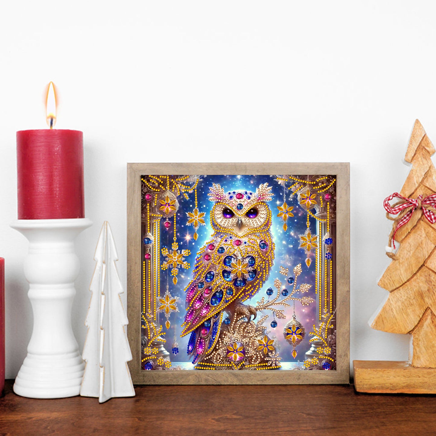 Owl - Special Shaped Drill Diamond Painting 30*30CM