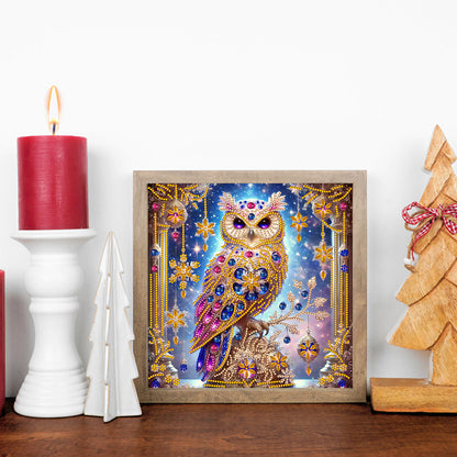 Owl - Special Shaped Drill Diamond Painting 30*30CM