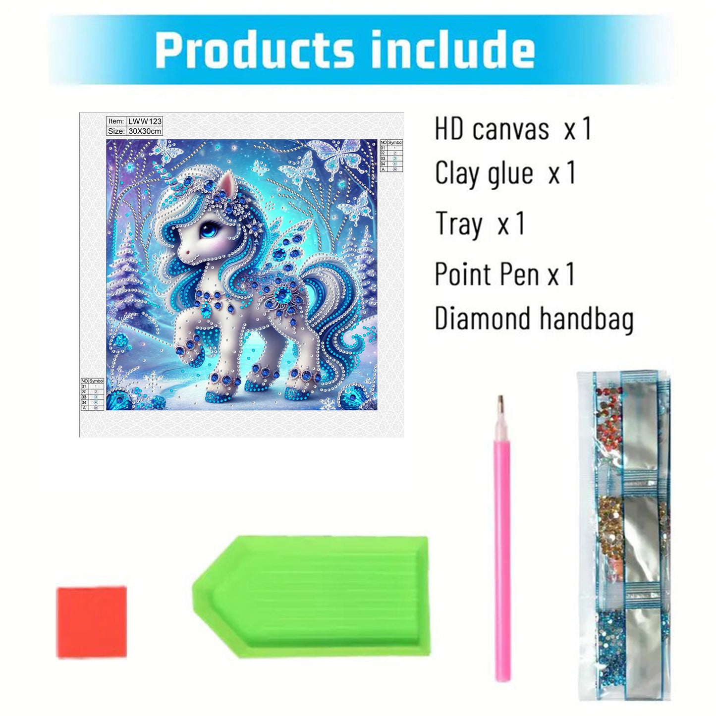 Unicorn - Special Shaped Drill Diamond Painting 30*30CM