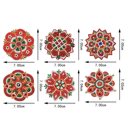 6pcs Pattern 2D Acrylic DIY Diamond Painting Magnets Special-Shaped Drill Decor