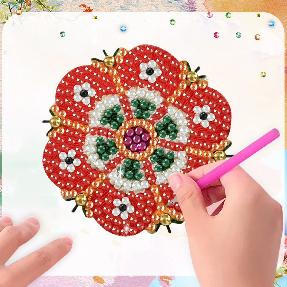 6pcs Pattern 2D Acrylic DIY Diamond Painting Magnets Special-Shaped Drill Decor