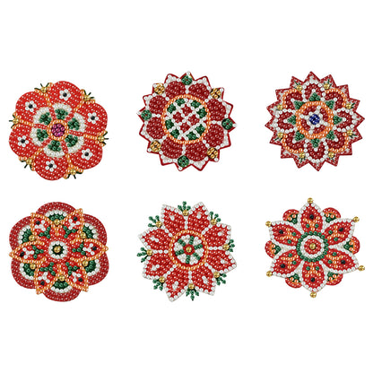 6pcs Pattern 2D Acrylic DIY Diamond Painting Magnets Special-Shaped Drill Decor