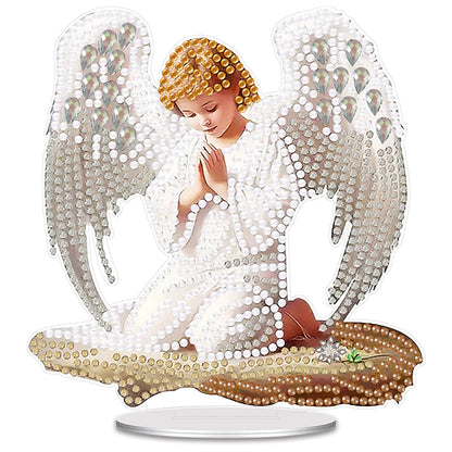 Angel Elf DIY 2D Flat Acrylic Desktop Diamond Art Kit Single-Sided Home Decor