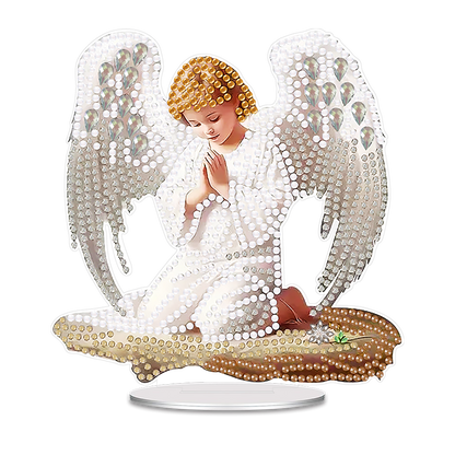 Angel Elf DIY 2D Flat Acrylic Desktop Diamond Art Kit Single-Sided Home Decor