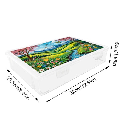5D DIY Landscape Pattern Diamond Painting Kit Storage Boxr for Adults Beginners