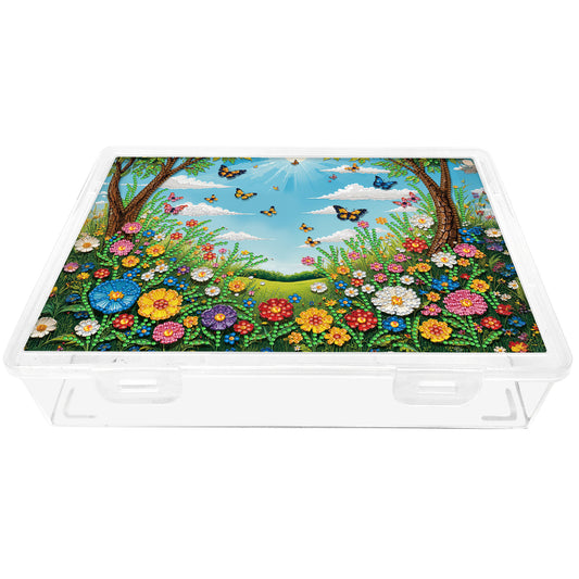 DIY Garden and Lawn Pattern Diamond Painting Kit Storage Box for Adults Beginner