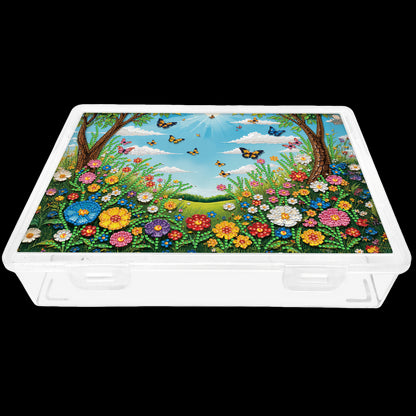 DIY Garden and Lawn Pattern Diamond Painting Kit Storage Box for Adults Beginner
