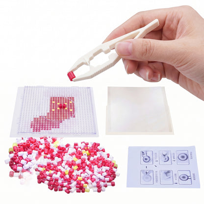 Christmas Stocking DIY 5mm Fuse Beads Kit Including Pegboards and Ironing Paper Melty Beads Set Safety
