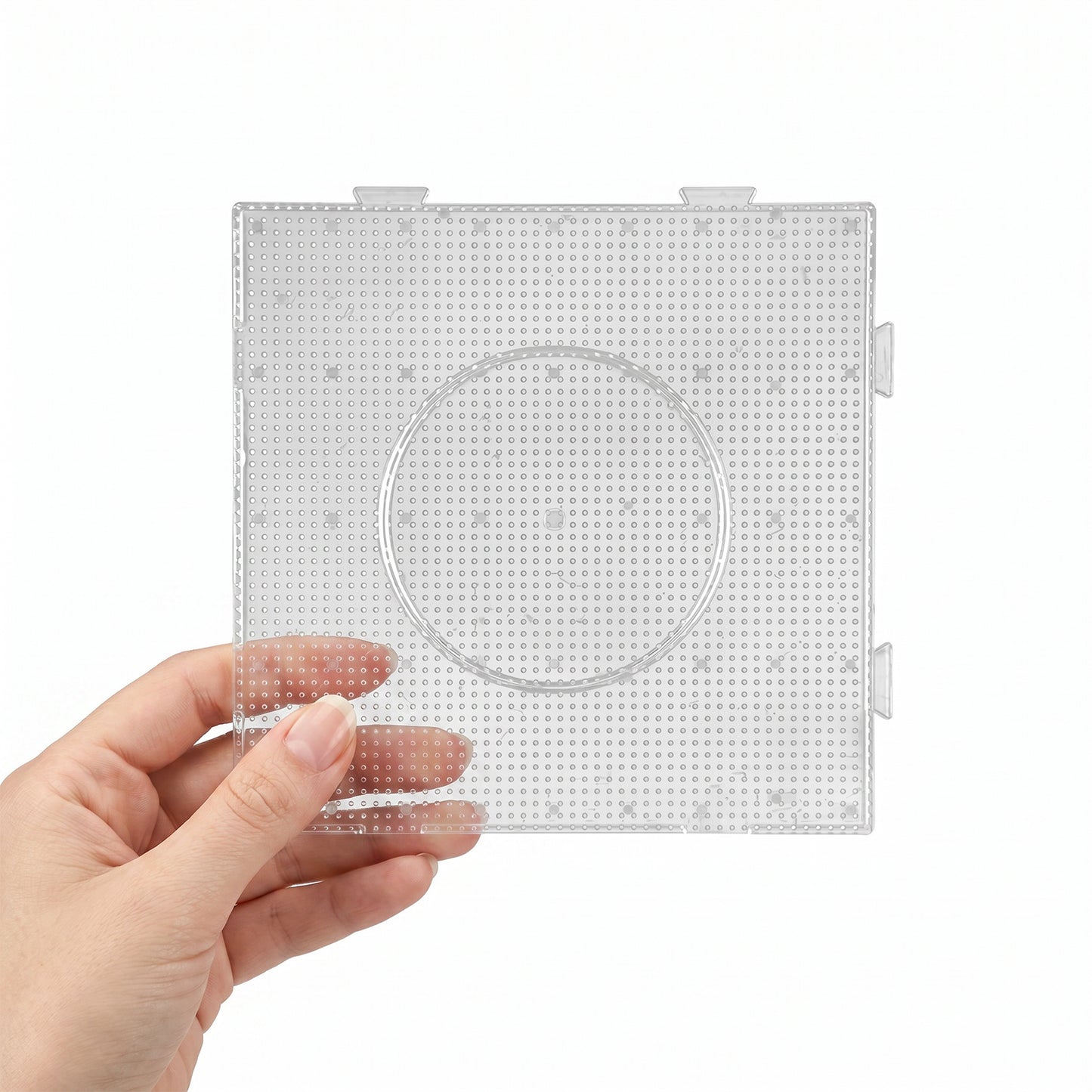 3Pcs 5mm Fuse Beads Boards High Temperature Resistance Large Clear Pegboards Kits Easy To Clean(3 Types)