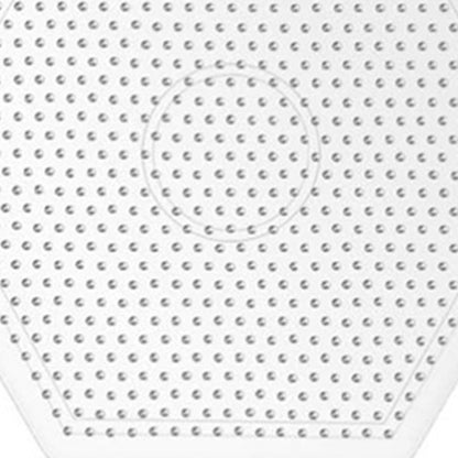 3Pcs 5mm Fuse Beads Boards High Temperature Resistance Large Clear Pegboards Kits Easy To Clean(Hexagon)