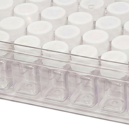 54 Grids Portable Diamond Art Painting Organizer Box Stackable Mini Clear Dimond Storage Containers Boxes with Screw Lids and Rectangle Box