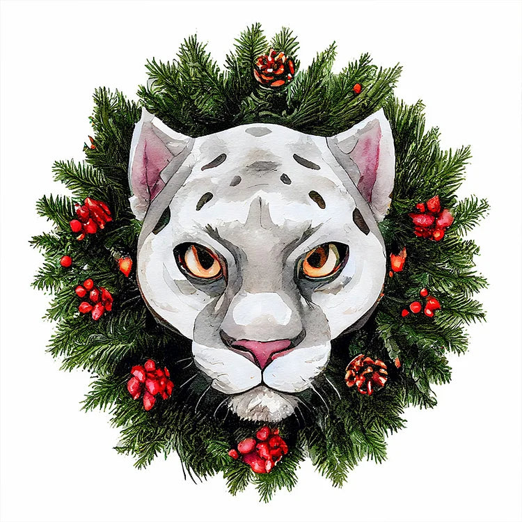 Small Animal Wreath Sheep - Full Round Drill Diamond Painting 30*30CM