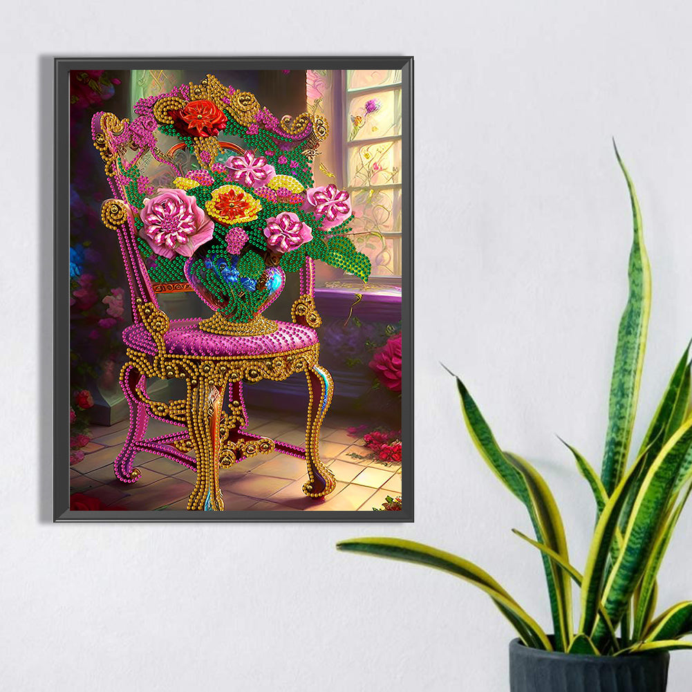 Bouquet Love Birdhouse - Special Shaped Drill Diamond Painting 30*40CM