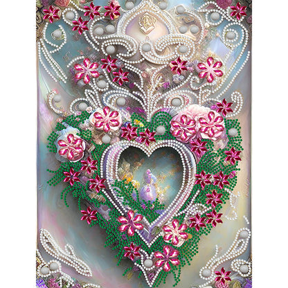 Bouquet Love Birdhouse - Special Shaped Drill Diamond Painting 30*40CM