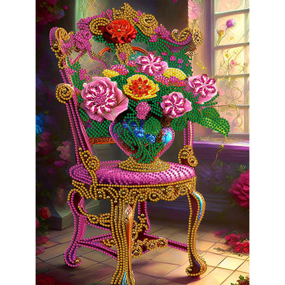 Bouquet Love Birdhouse - Special Shaped Drill Diamond Painting 30*40CM