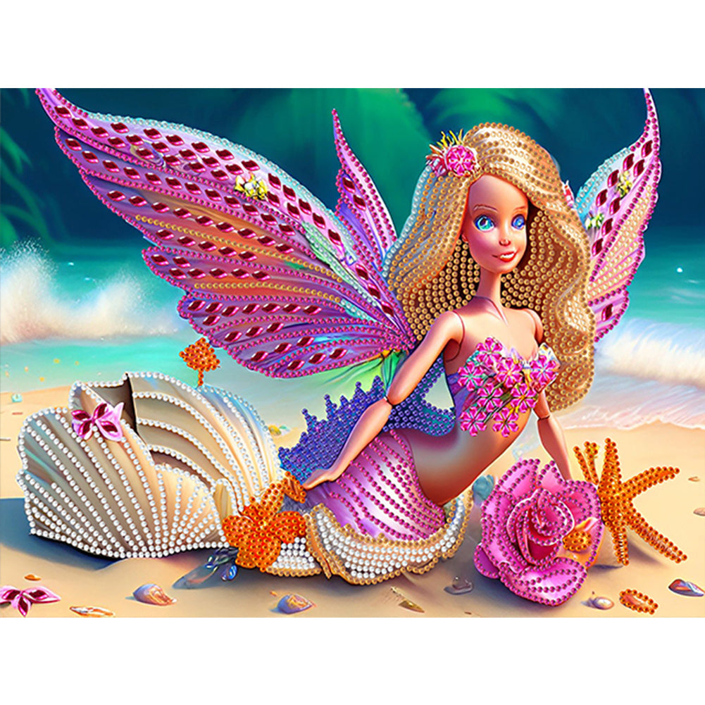 Owl 40*30CM(Canvas) Special Shaped Drill Diamond Painting