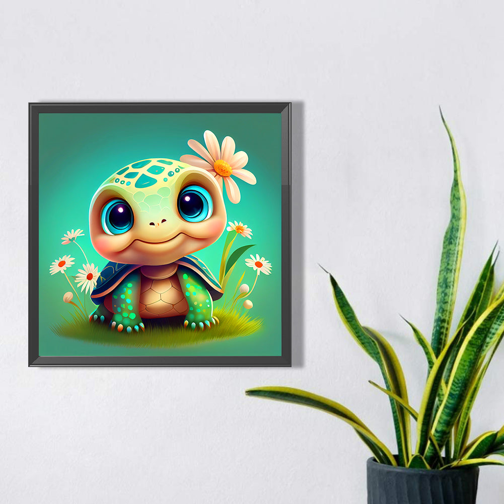 Crawling Turtle - Full Round Drill Diamond Painting 30*30CM