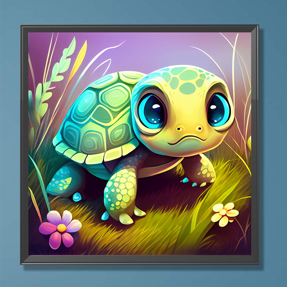 Crawling Turtle - Full Round Drill Diamond Painting 30*30CM