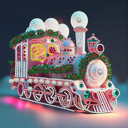 Lantern Train 30*30CM(Canvas) Special Shaped Drill Diamond Painting