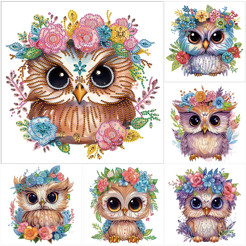 Owl - Special Shaped Drill Diamond Painting 30*30CM